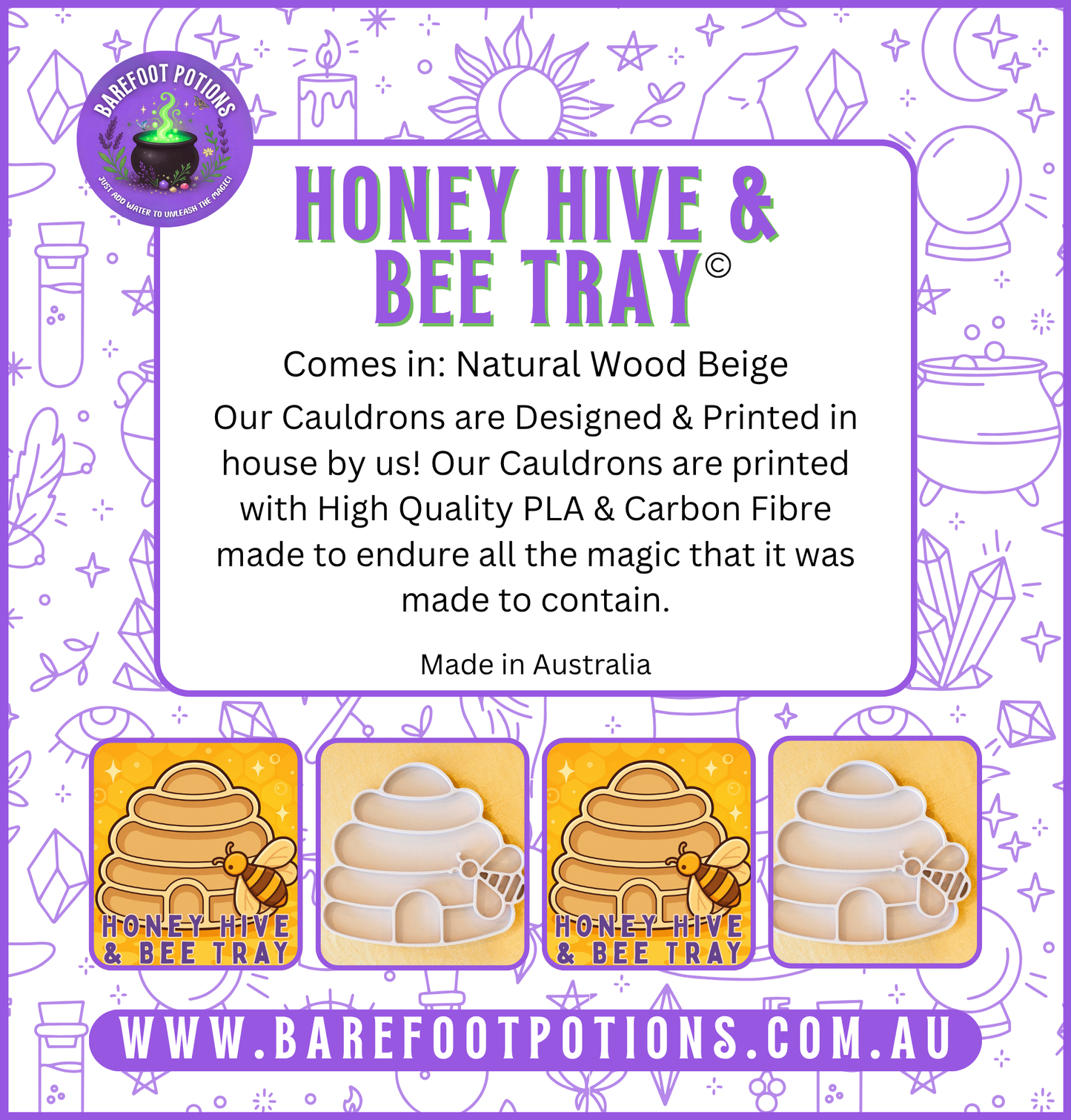 Honey Hive & Bee Tray