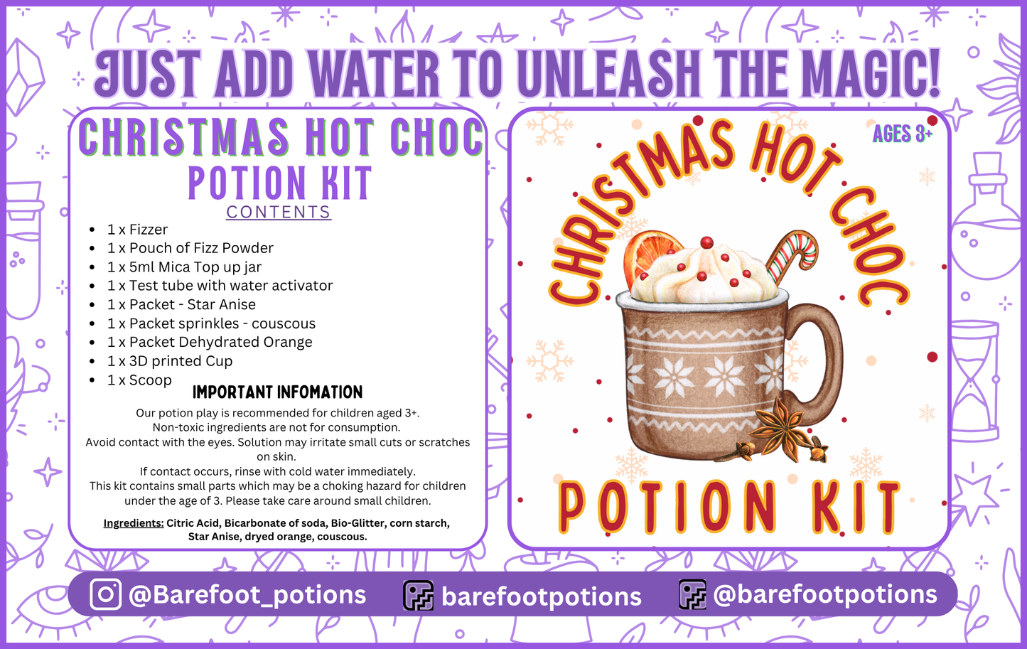 Christmas Hot Choc Potion Kit