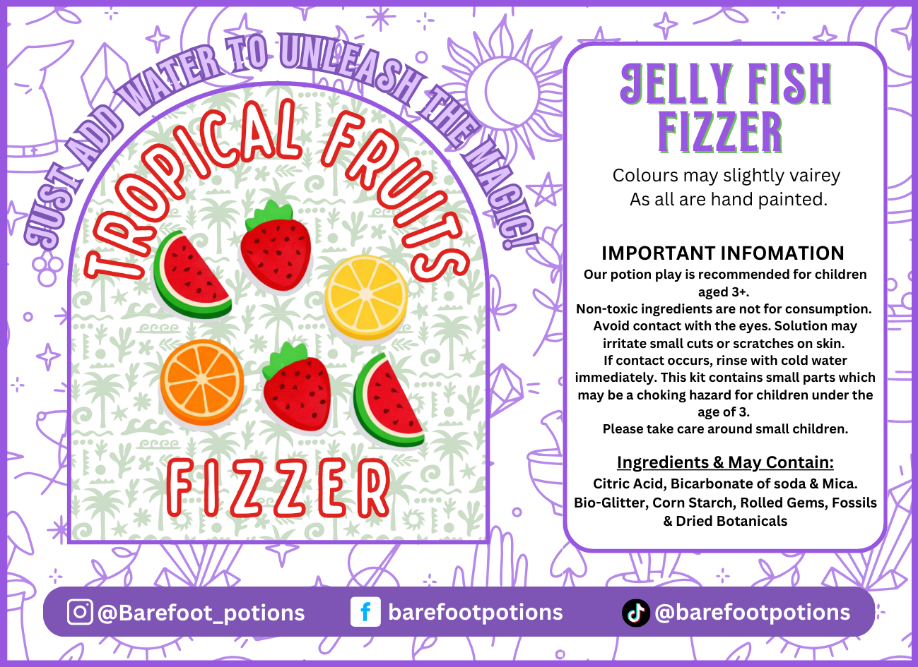 Tropical Fruit Fizzers - 6 Pack