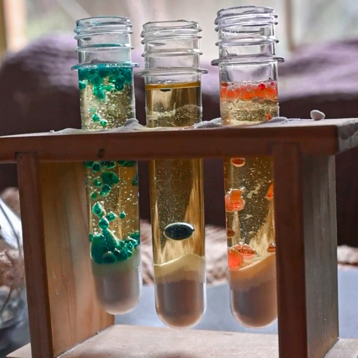 Test Tube & Rack - Medium