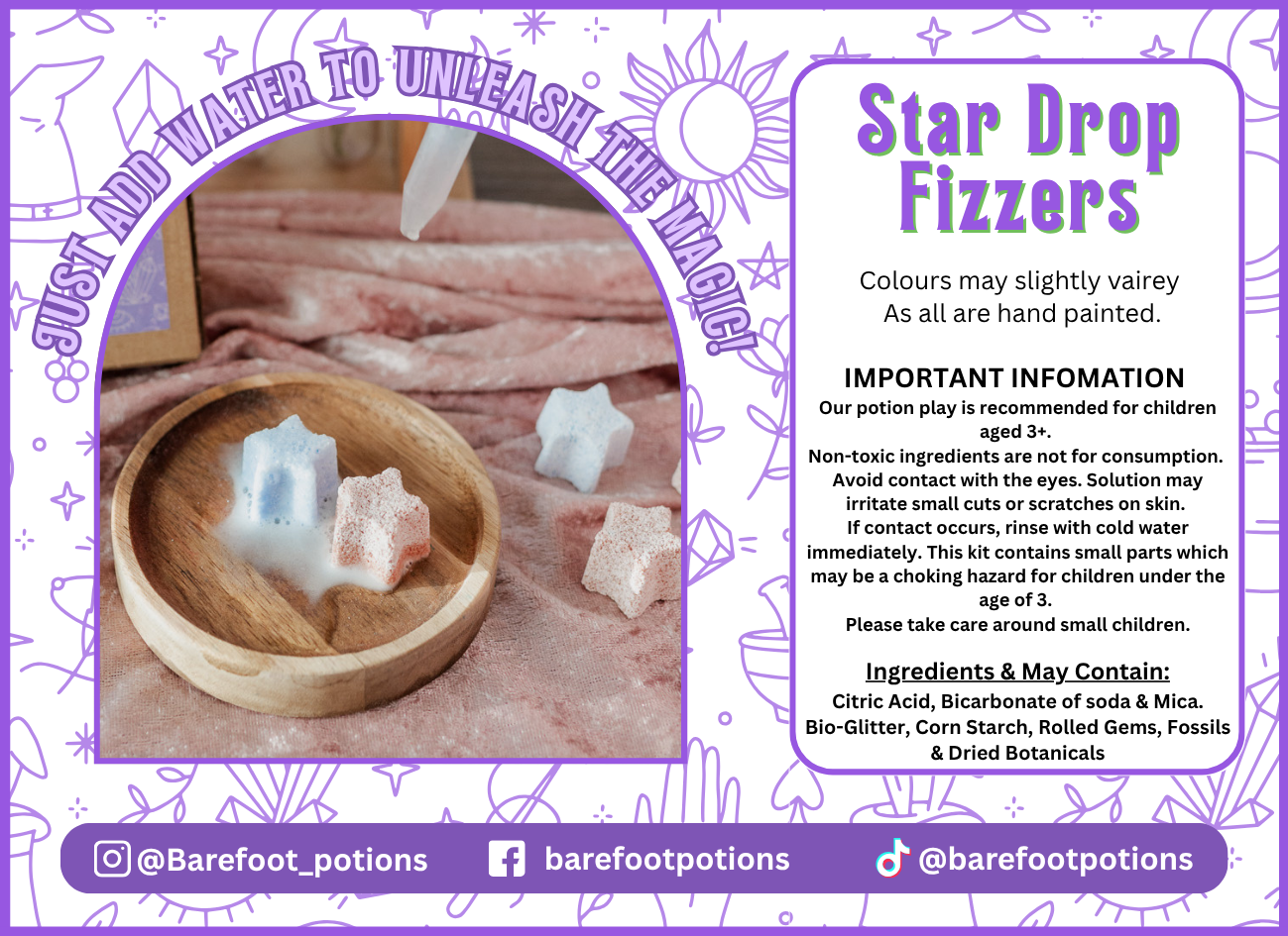 Star Drops Fizzers - Pack of 8