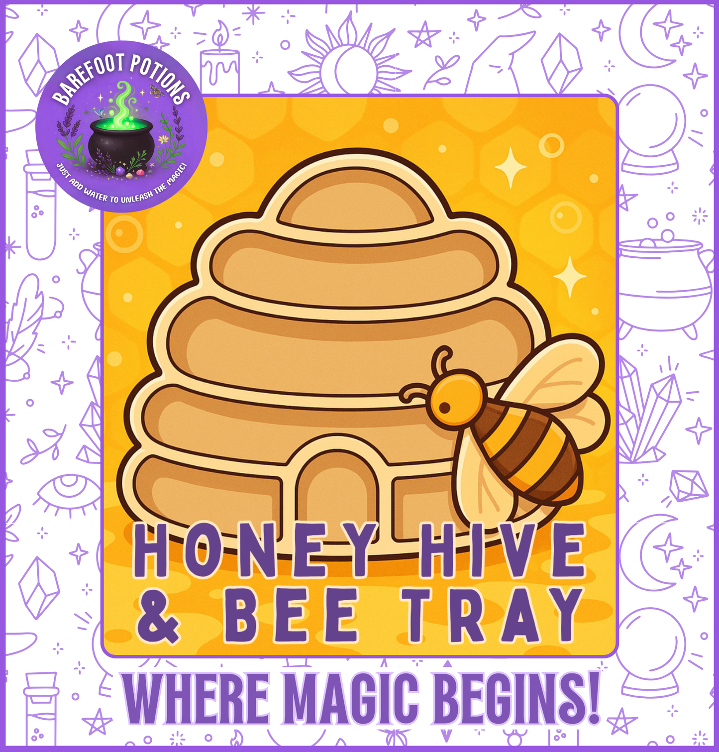 Honey Hive & Bee Tray