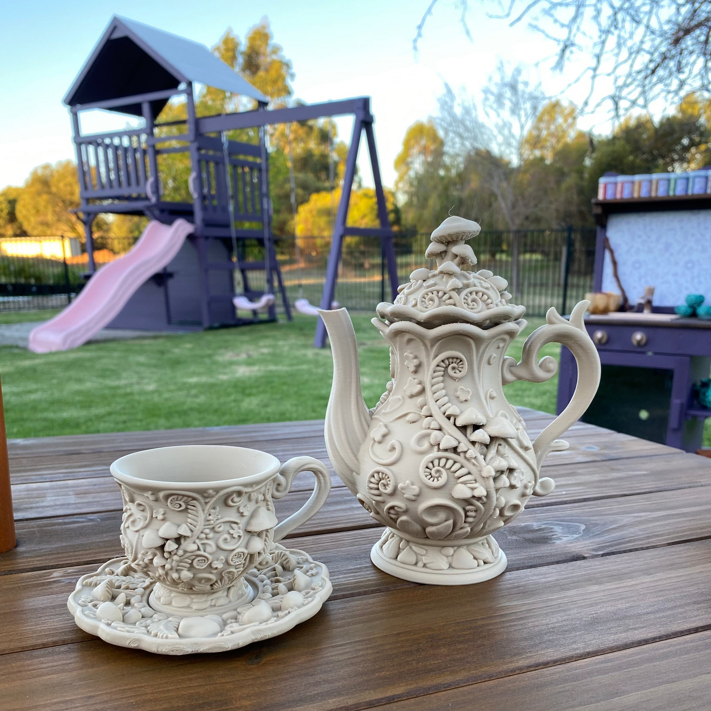 Wonderland Tea Party - Woodsy Beige