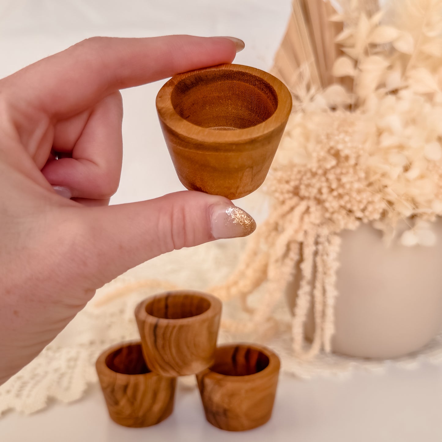 Small Teak Ramekin (Single Bowl)