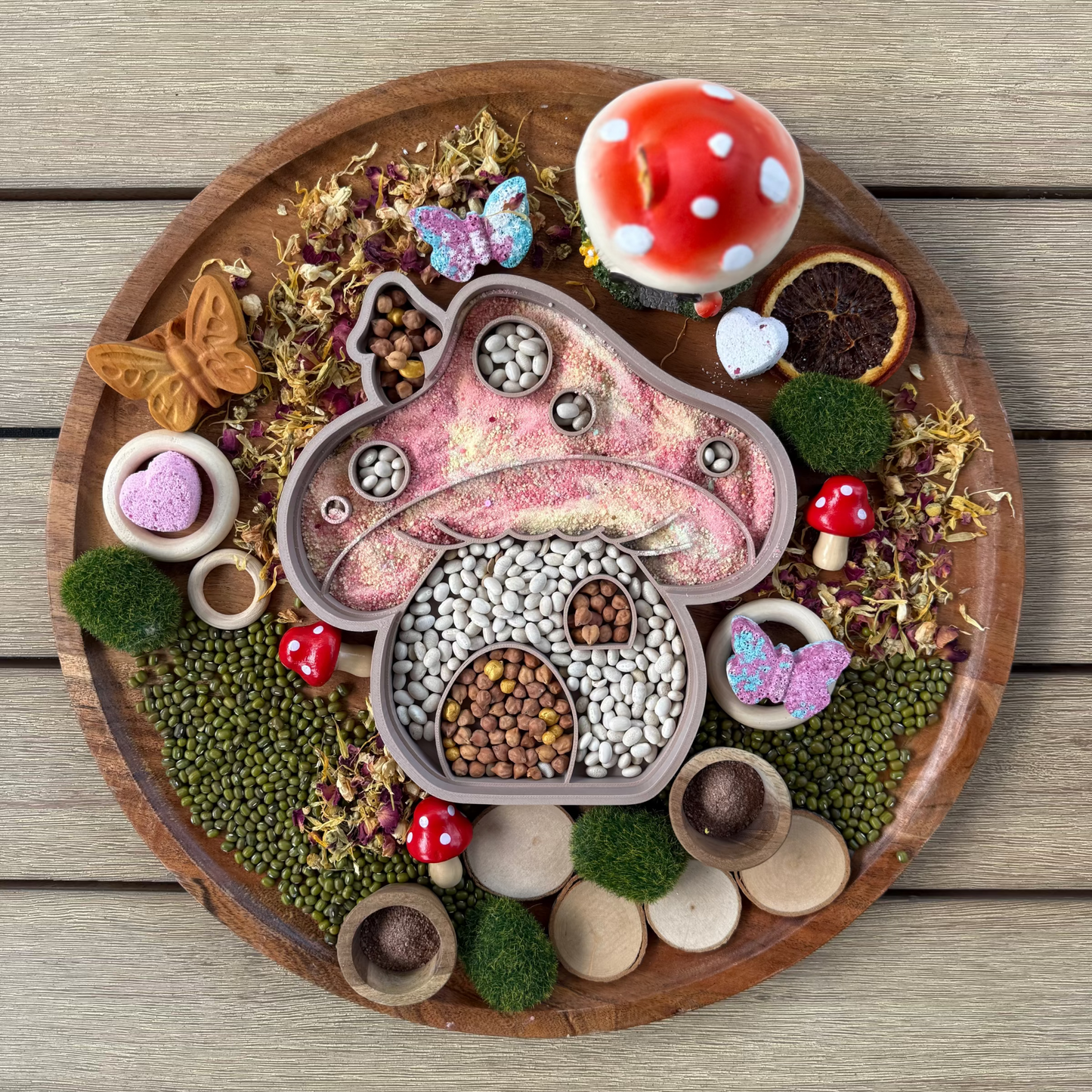 Toadstool House Tray