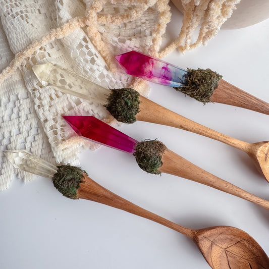 Crystal Leaf Spoon