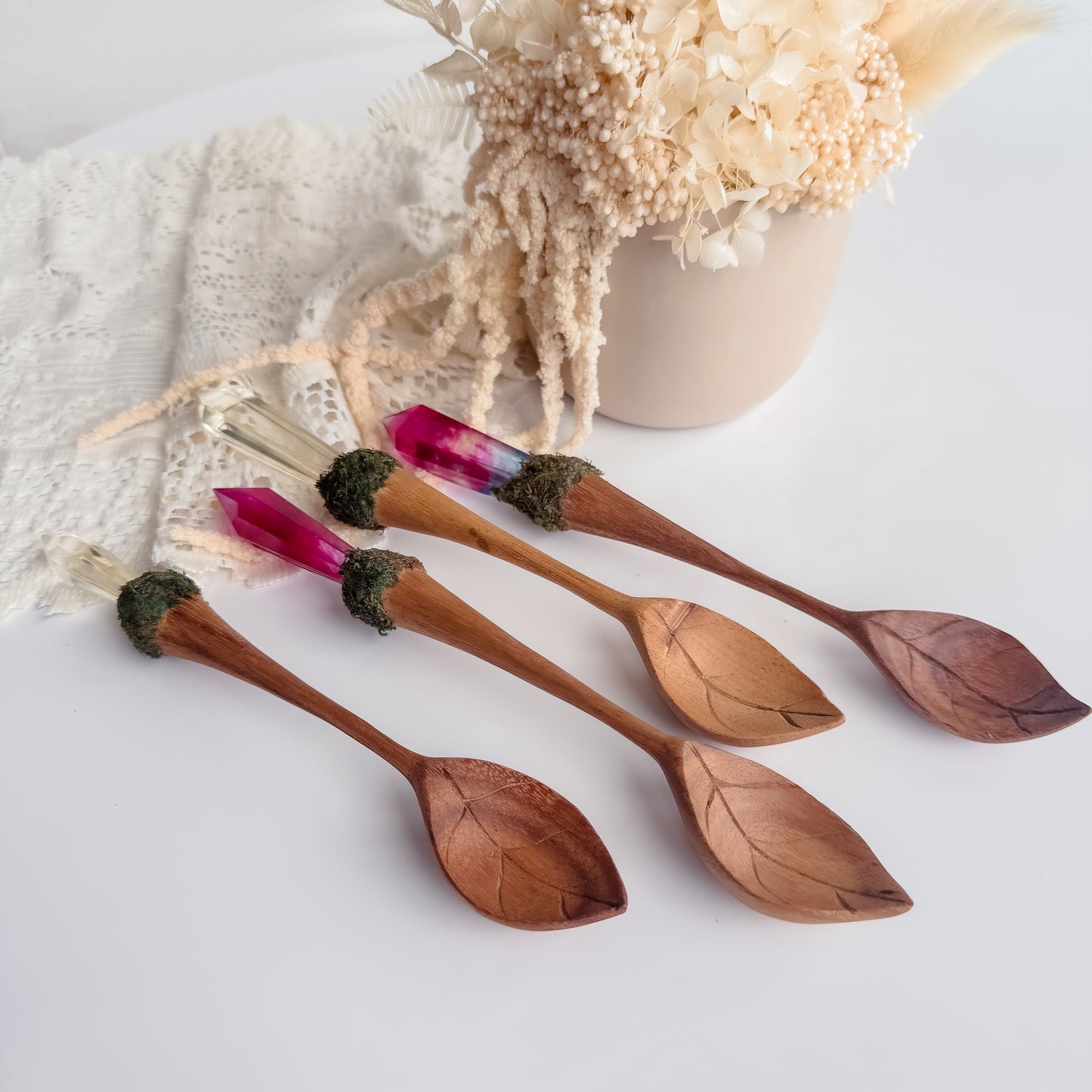 Crystal Leaf Spoon