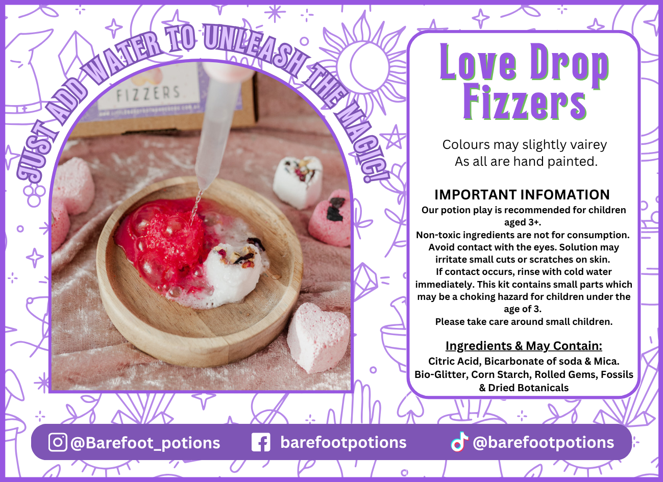 Love Drop Fizzers Pack of 8