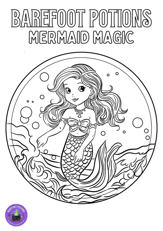 Mermaid Magic Colouring in sheet