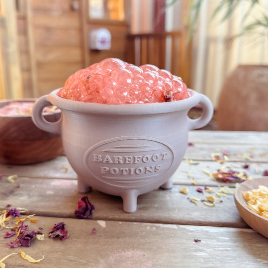 Beige kids potion cauldron for mixing and sensory play