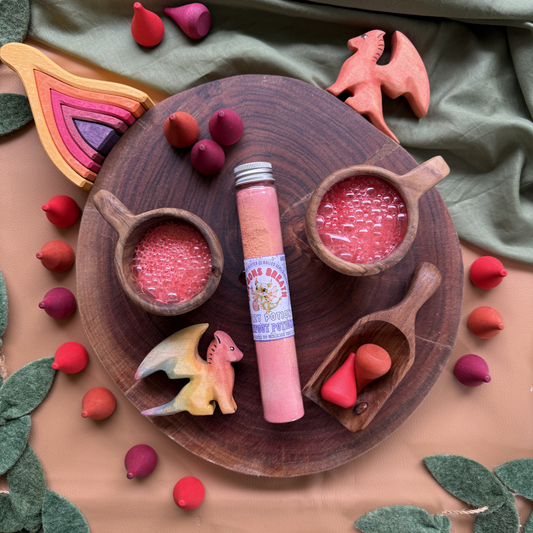 Dragon's Breath fizzy potion for colourful bubbling sensory play