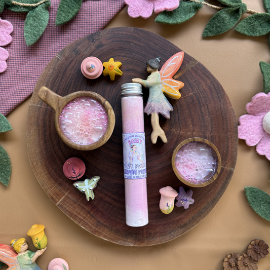 Fairy fizzy potion for colourful bubbling sensory play