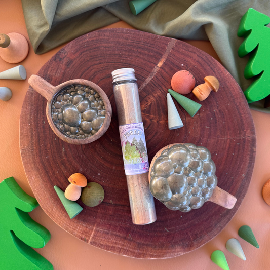 Forest fizzy potion for colourful bubbling sensory play