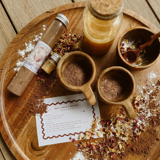 Hot Chocolate fizzy potion for colourful bubbling sensory play
