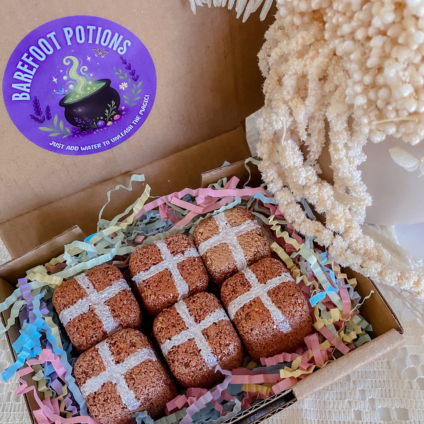 Hot Cross Bun Fizzers - 6 Pack