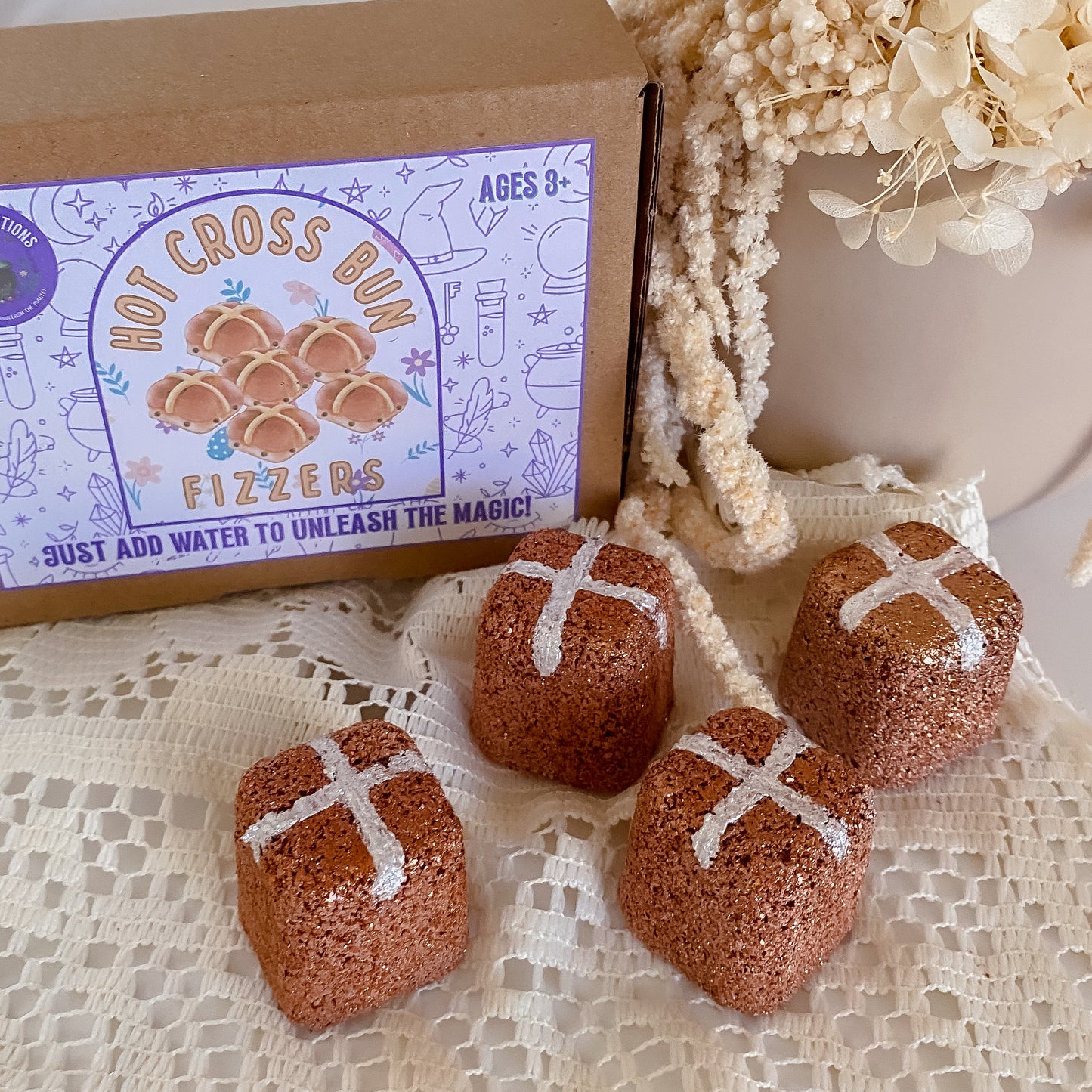 Hot Cross Bun Fizzers - 6 Pack