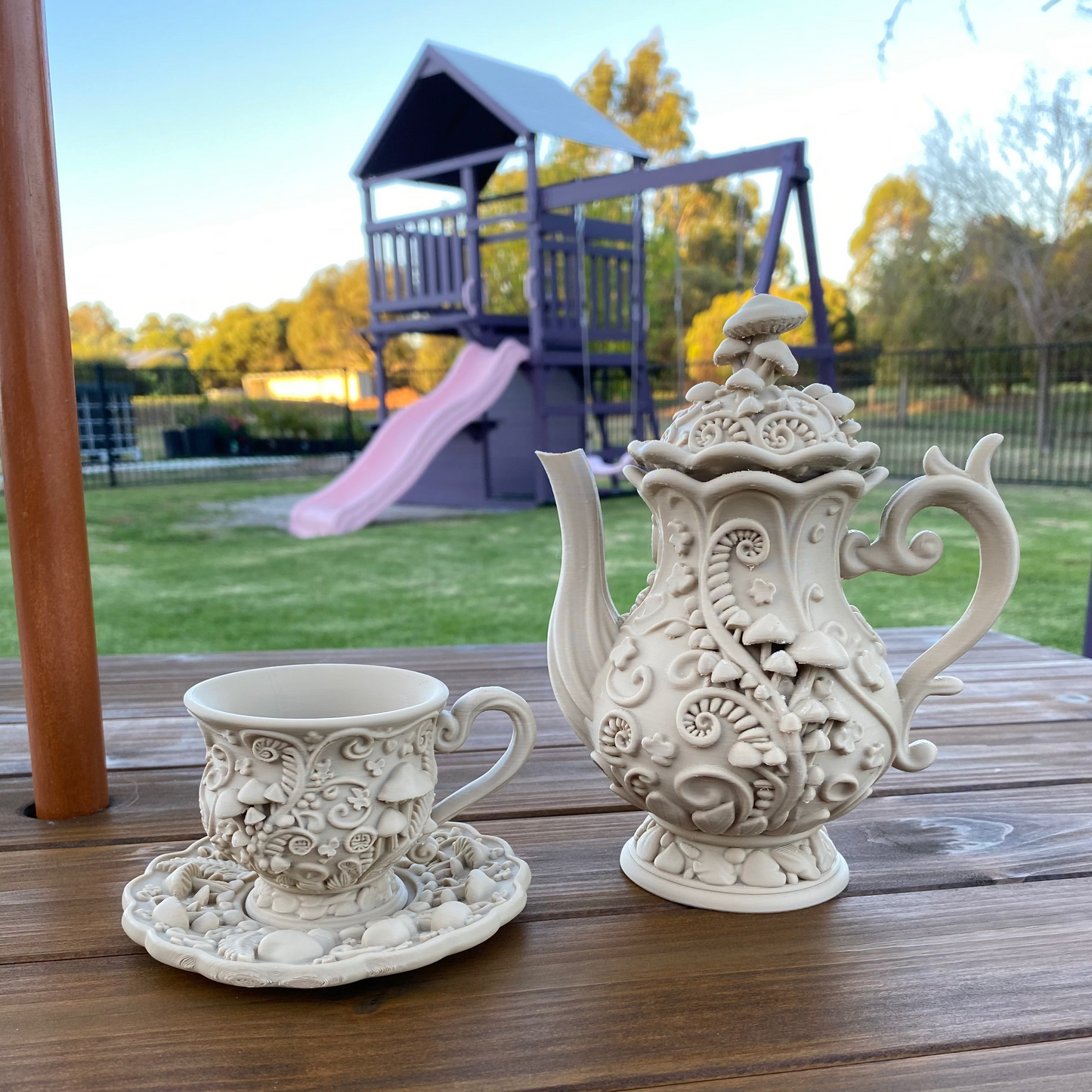 Wonderland Tea Party - Woodsy Beige