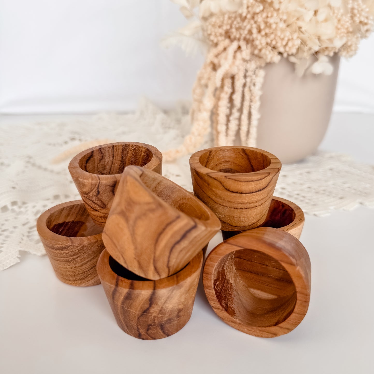 Small Teak Ramekin (Single Bowl)