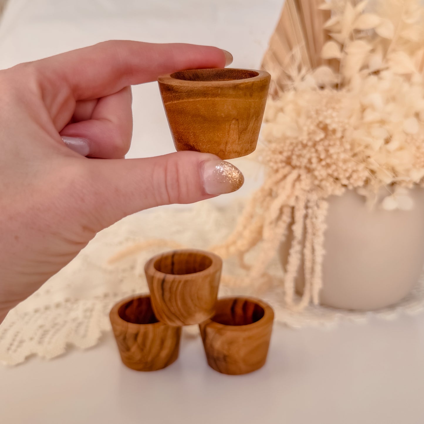 Small Teak Ramekin (Single Bowl)