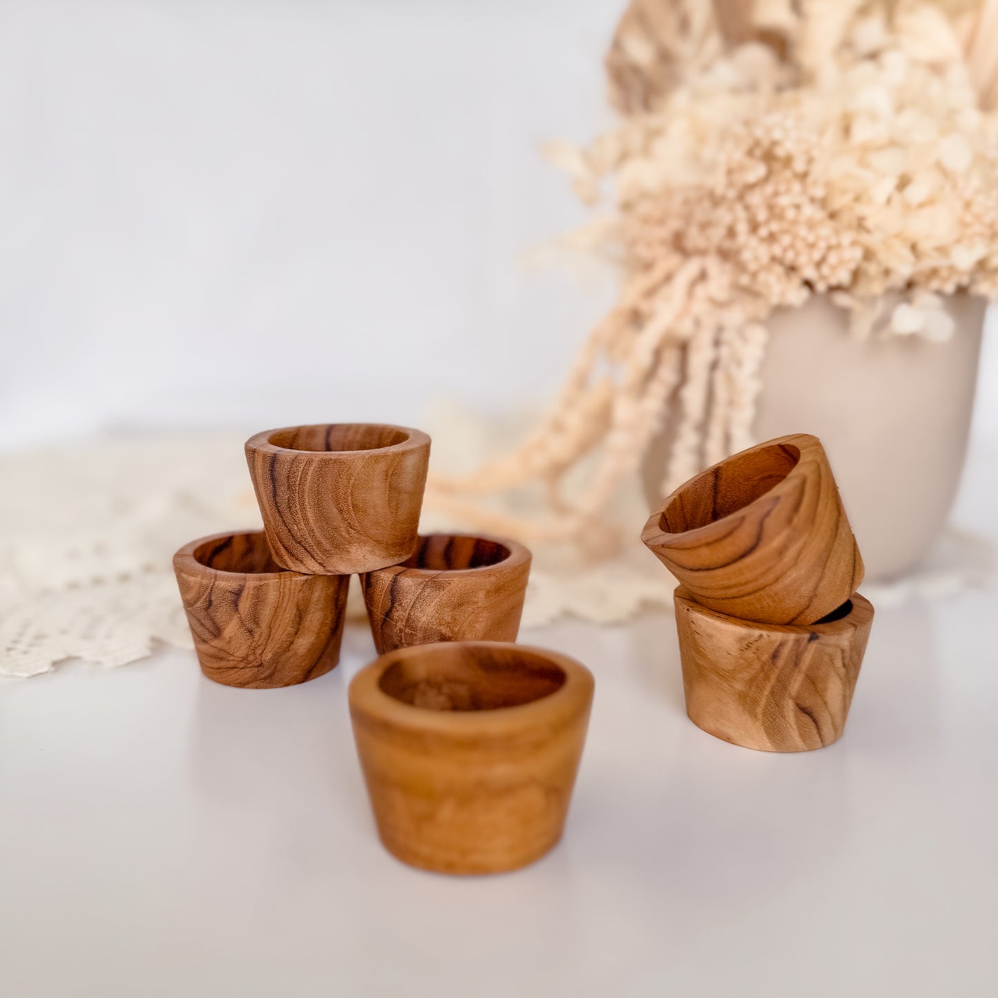 Small Teak Ramekin (Single Bowl)