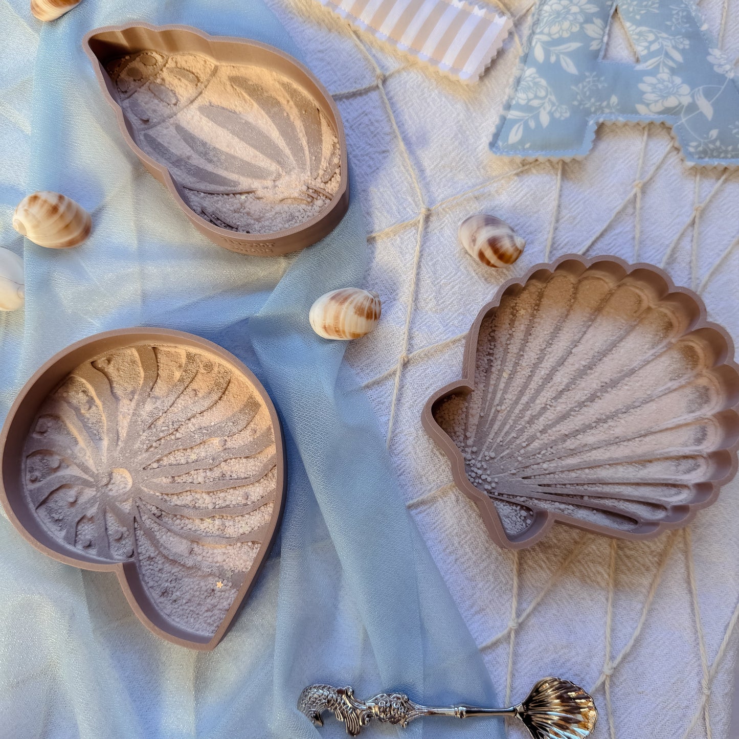Mini Seashell Tray Trio