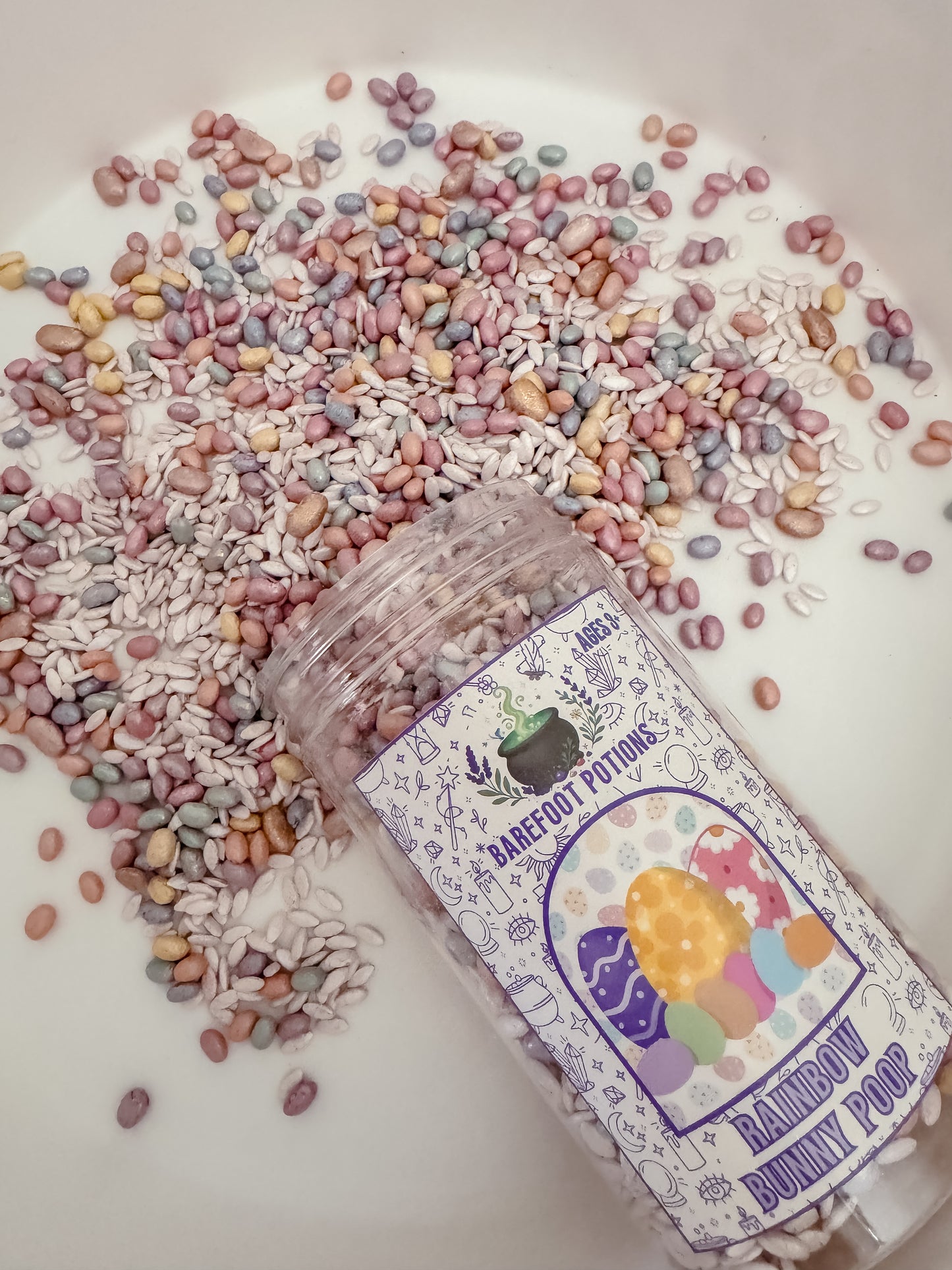 Rainbow Bunny Poop Sensory Base