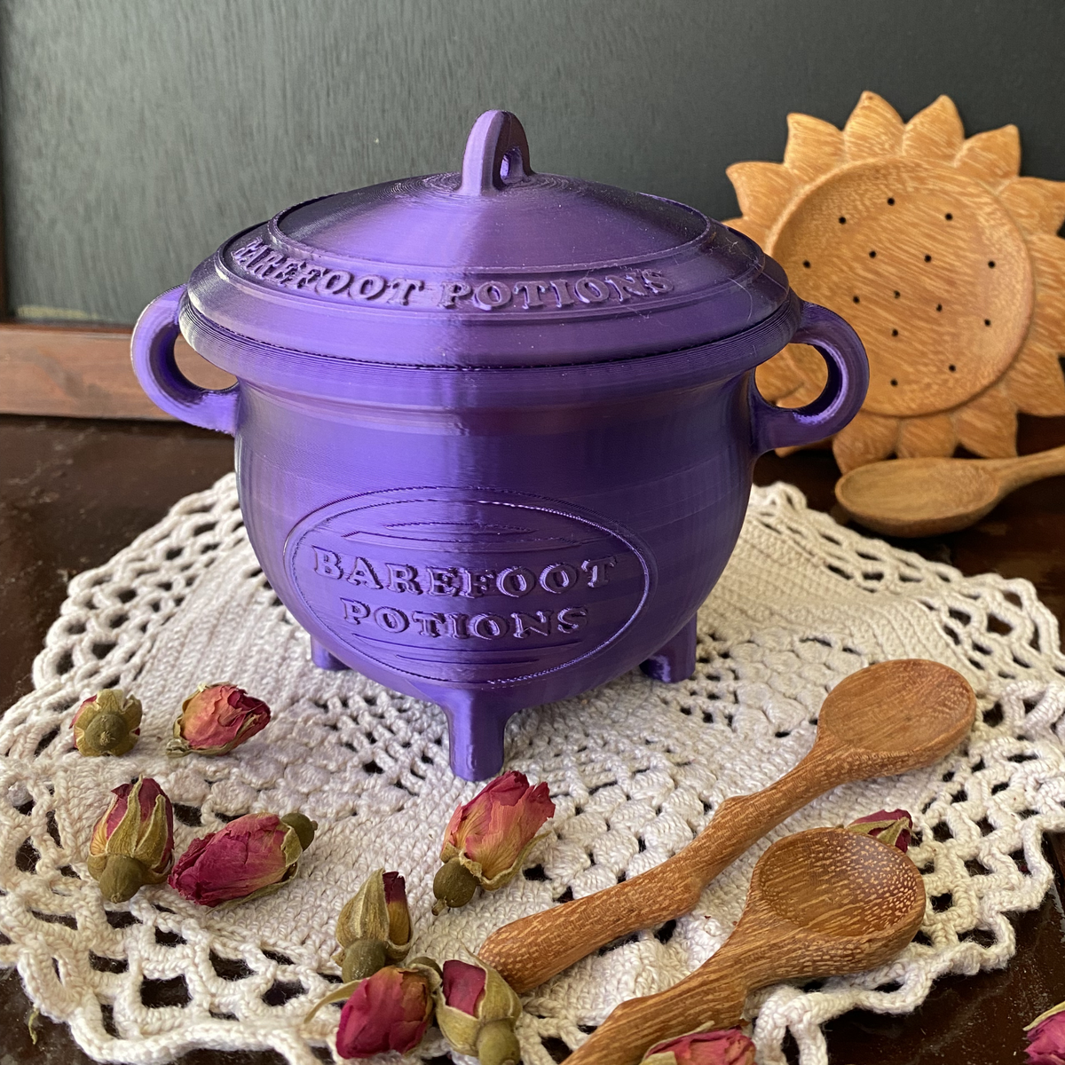 Mystical Purple kids potion cauldron for mixing and sensory play