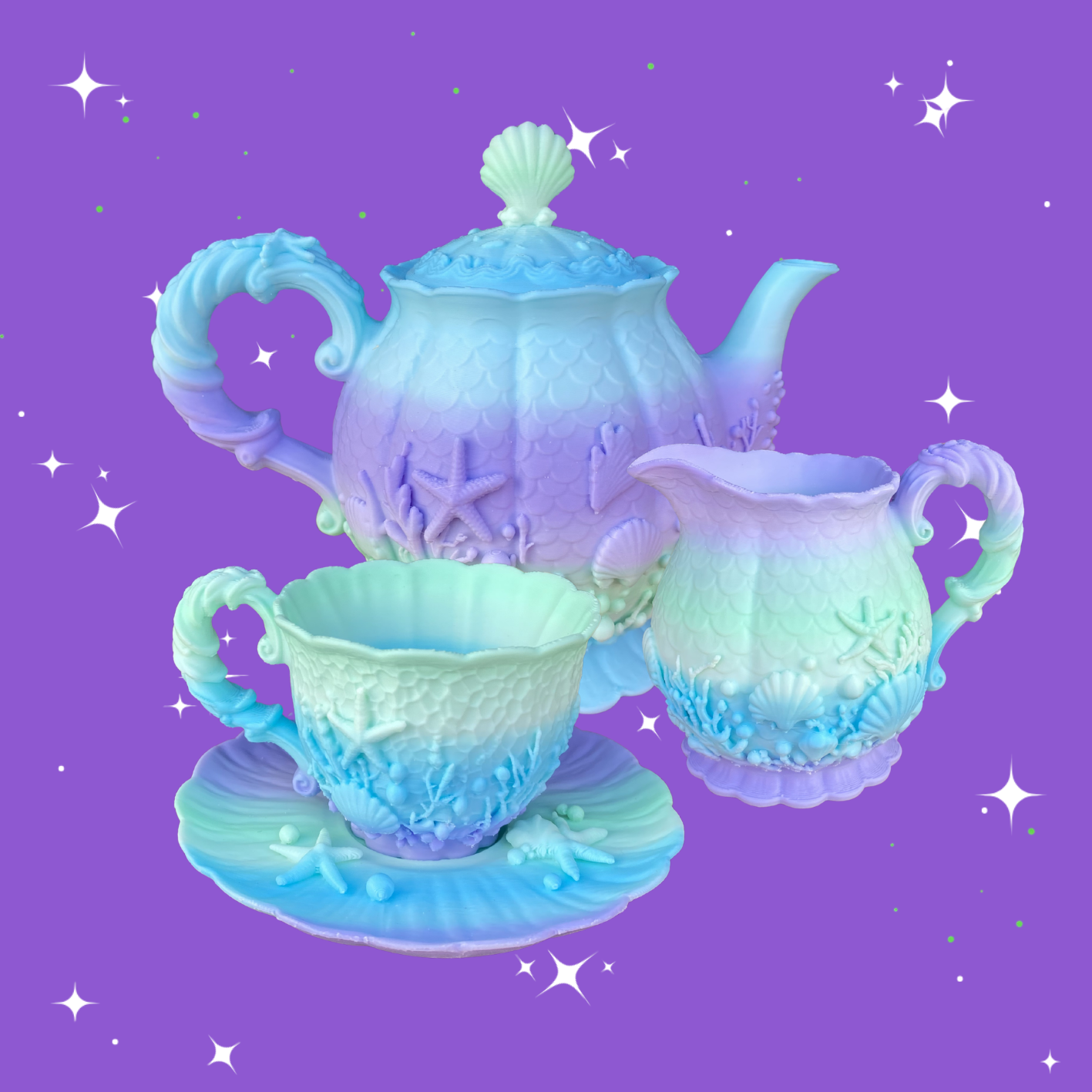 Mystical Mermaid Tea Set